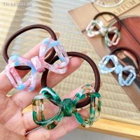 ✆ Korean New Trendy Acetic Acid Hollow Bow tie Hair Accessories High Elastic Rubber Band Hair Rope 2023 Trendy Ponytail scrunchies