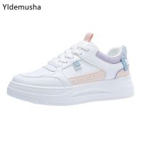 ■✸ﺴ  Fashion Shoes Women  39;s Vulcanize New Classic Mixed Color Leather Sneakers