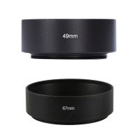 2x 67mm/49mm Mount Standard Metal Lens Hood for Canon Nikon Pentax Sony Olympus