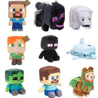 Minecraft Creeper Enderman Pig Bear ตุ๊กตาของเล่น Pixel Plush Doll