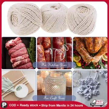 Cotton Twine Cords Macrame Rope String Thread for Cooking Butcher's Meat  Barbecue Strings Meat Sausage Tie