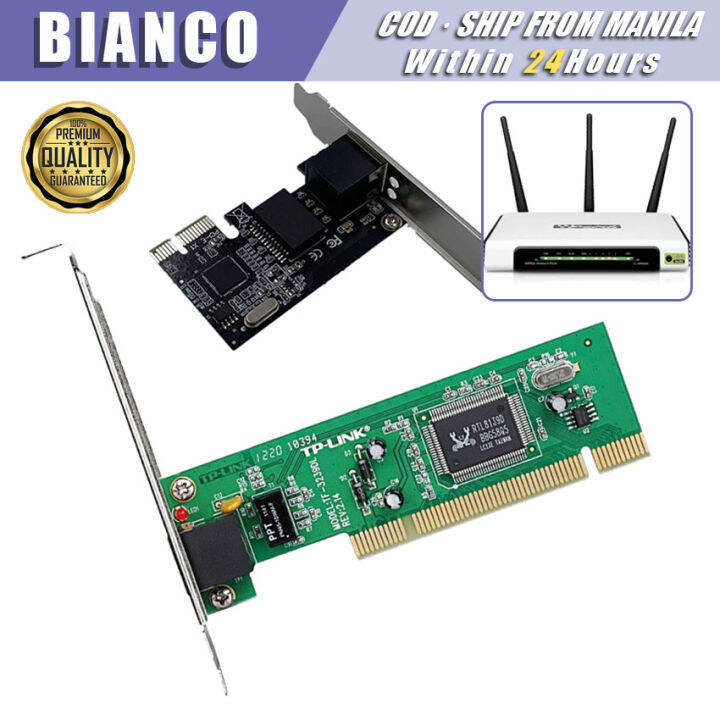 Gigabit Ethernet Card PCI-E Wired Adaptive Drive-Free Network Card PCI ...