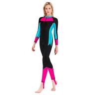ZZOOI KANCOOLD Wetsuit Women Long Sleeve Sexy Solid Patchwork Swimwear thumbnail
