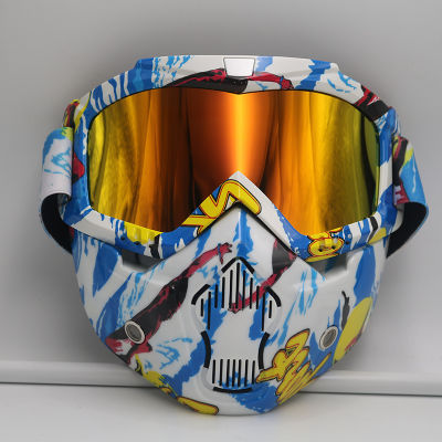 Motorcycle Goggles With Mask Motorcycle Accessrioes Moto Glasses A Ski Off Road Helmet Gafas Motocross Cycling Racing Goggles