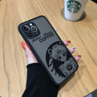 เคสสำหรับ Apple โทรศัพท์ iPhone 15 Plus 15 Pro Max 15 Pro มีน้ำค้างแข็งโปร่งใสสีกาแฟลายการ์ตูนเซเลอร์มูนน่ารักเคสป้องกันกล้องคลุมทั้งหมดเด็กผู้หญิงน่ารัก