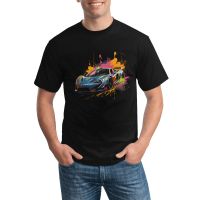 Fantastic Sports Car T Shirt Psychadelic Grafitti Classic T Shirts O Neck Print Tee Shirt 100 Cotton Fashion Tops Big Size