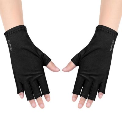 hotx【DT】 Anti-ultraviolet Open-Toed Gloves Protection UV Lamp Gel Tips Mittens Sport 1 Outdoor