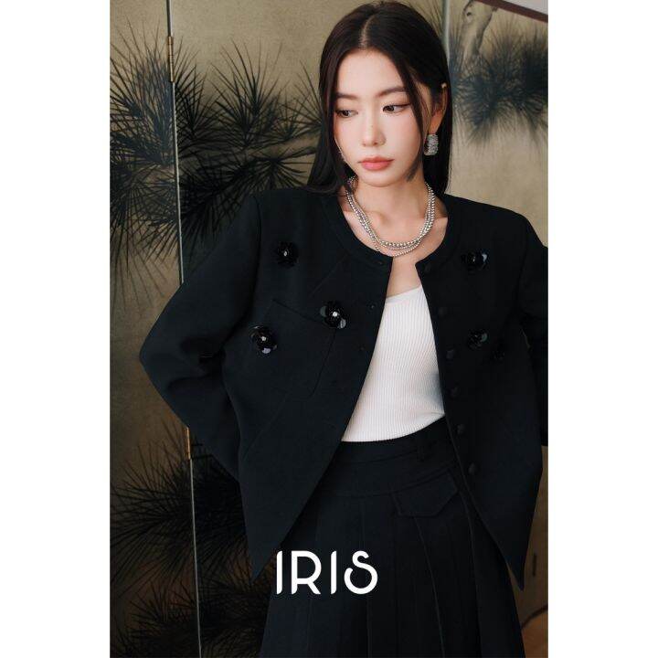 สินค้าลิขสิทธิ์แท้-iris-boutique-ij2023yd82-deep-night-sky-jacket-เสื้อผ้าแฟชั่นผู้หญิง-เจ็คเก็ต