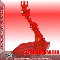 ACTION BASE 2 SPARKLE CLEAR RED ตัวเล็ก แดงใสมีกลิทเตอร์