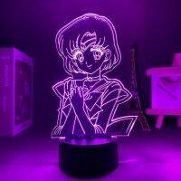 Sailor Moon For Home Anime Led Night Light Gift To Firend Manga Sailormoon Bedroom Decor Childrens Room USB Wall Lamps