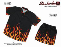 ?ส่งฟรี?เสื้อ,กางเกง (สั่งซื้อแยก) งานต่อลาย Mr-Junko ผ้าซาติน นิ่มใส่สบายไม่ร้อน SN-3467