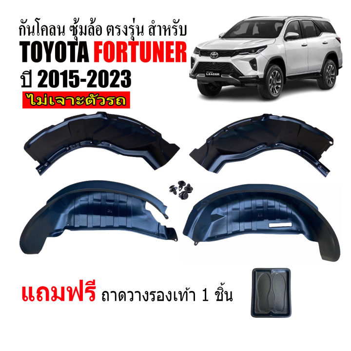 กันโคลนซุ้มล้อ-ไม่ต้องเจาะตัวรถ-ตรงรุ่น-toyota-fortuner-2015-2023-ทุกรุ่น-กันโคลนรถยนต์-ซุ้มล้อกันโคลน-ซุ้มล้อ-กรุล้อ-บังโคลน-บังโคลนกรุล้อ