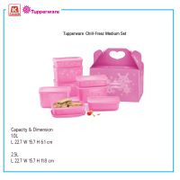 ภาชนะบรรจุอาหาร Tupperware Chill-Freez Medium Set