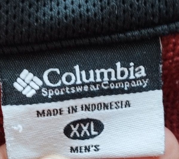 columbia-เสื้อสเวตเตอร์-เสื้อโปโล-สีน้ำตาลอิฐไซส์-52-สภาพเหมือนใหม่-95