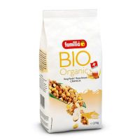 ?Premium products? Familia Bio Organic Crunch Honey Almond แฟมิเลีย ไบโอ ออแกนิค ซีเรียลธัญพืช กราโนล่า น้ำผึ้งและอัลมอนด์ 375g.?