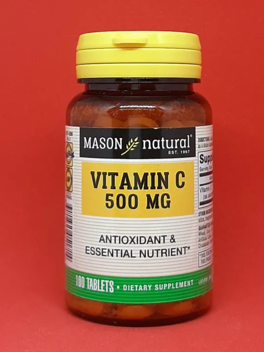 Mason Natural Vitamin C 500 Mg 100 Tablets Antioxidant Immune