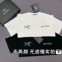 Arcteryx 23ปีใหม่เสื้อยืดแขนสั้นสะท้อนแสงลายนกสำหรับชายหญิงเสื้อทรงหลวมขนาดใหญ่นำเข้าสไตล์แคนาดา