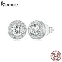 ✆◘  Plated CZ Stud Earrings 925 Sterling Hypoallergenic Classic Fashion Jewellry BSE893