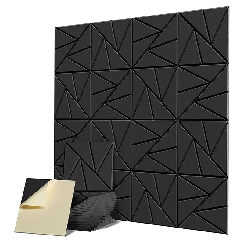 16Pcs Acoustic Panel with Self-Adhesive, Sound Proof Panel,Sound  Panel High Density for Home Studio Office 