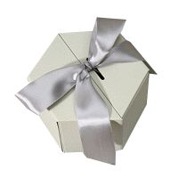 1 Pcs Hexagonal Gift Box with Bowknot,Wedding Candy Box,Valentines Day Romantic Gift Box/Gift Packaging Case.