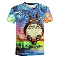 New Summer Japanese Animation Chinchilla 3D T-shirt Childrens Fashion Short Sleeve Boys and Girls Printed Cute Cartoon Top