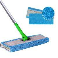 【TIMIN Home Tools】 แผ่นไมโครไฟเบอร์เข้ากันได้กับ Swiffers Sweeper Mops หัวม็อบทำความสะอาดพื้นทำงานเปียกและ