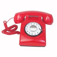 Black Retro Telephone Classic Vintage Rotary Dial Hands Free Landline Phone for Home/Office/Hotel Antique Phones for Senior