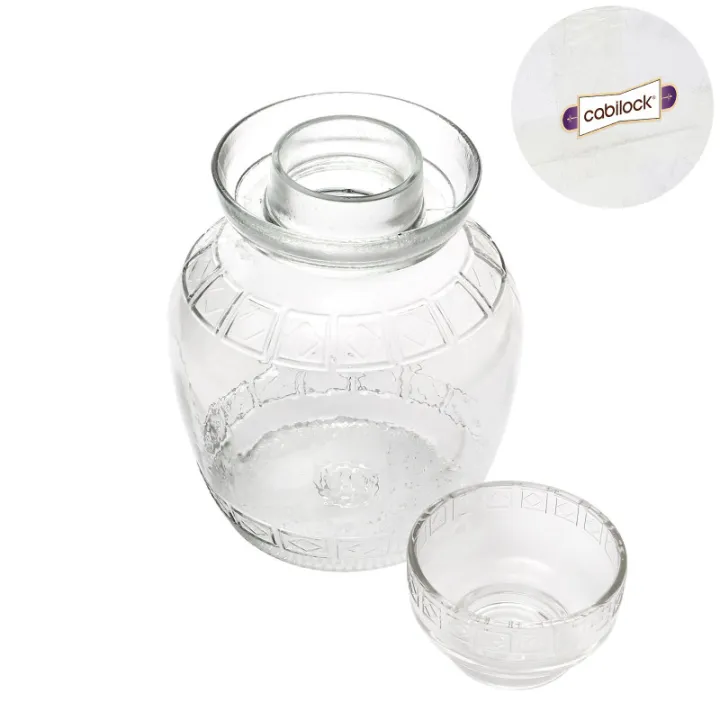 Traditional Glass Fermenting Jar Glass Fermentation Crock Pot for ...