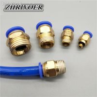 PC Air Pneumatic 4 6 8 10 12mm Hose Tube 1/4 BSP 1/2 1/8 3/8 Male Thread Air Pipe Connector Quick Coupling Brass Fitting