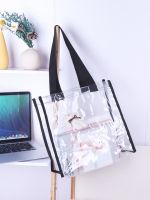 ☒✜ Shangying transparent handbag swimming bag student waterproof hand bag transparent wholesale custom beach bag shopping bag