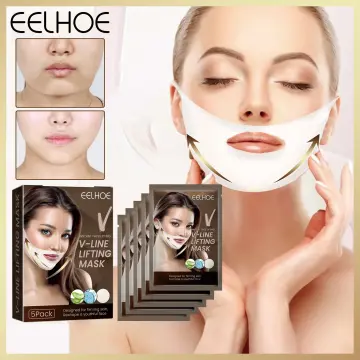 V Line Face Mask Neck Mask For Face & Chin Line - 5Pcs