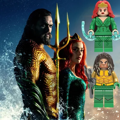 Aquaman Mera Namor Atlanna Minifigures ของเล่น DC ภาพยนตร์อาคารบล็อกของเล่นสำหรับเด็ก