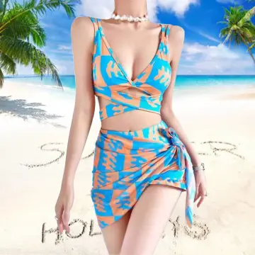 Fishing Line One-Shoulder Bikini High Waist Swimwear Sexy Suit