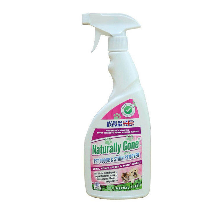 Naturally Gone Pet Odour Eliminator Removes Smells and Stains Cat