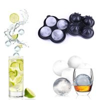 1 Piece 4 Grid Round Creative Silicone Ice Cube Mold Home Ice Making Mold Chocolate Ice Cream Mold Tray Ice Cube Cake Decoration Ice Maker Ice Cream M