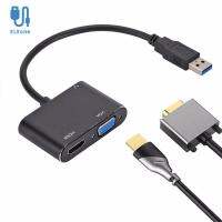 ELEONE สำหรับ Windows 7/8/10 OS ฮับยูเอสบีแบบพกพา HDMI 4K USB3.0 USB 3.0ไปยังหัวแปลงสัญญาณ HDMI USB ตัวแปลง USB HDMI 3.0เป็น HDMI + หัวแปลงสัญญาณ HDMI อะแดปเตอร์ HDMI VGA