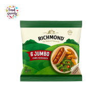 Richmond 6 Jumbo Pork Sausages 540g ริชมอนด์ 6 ไส้กรอกหมูจัมโบ้ 540 กรัม