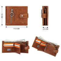 CONTACTS 100 Genuine Leather Wallet Men Multifunctional Coin Purse Hasp Small Money Bag Male Card Holder Wallets High Quality