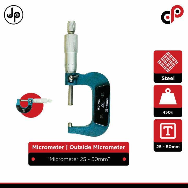 Micrometer Outside Micrometer 25 50mm Lazada Indonesia