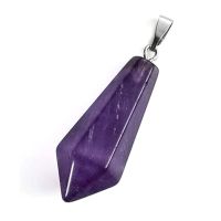 Natural Healing Crystal Rose Quartzs Stone Pendant Necklace Amethysts Green Aventurine Hexagon Reiki Pointed Pendulum Pendant