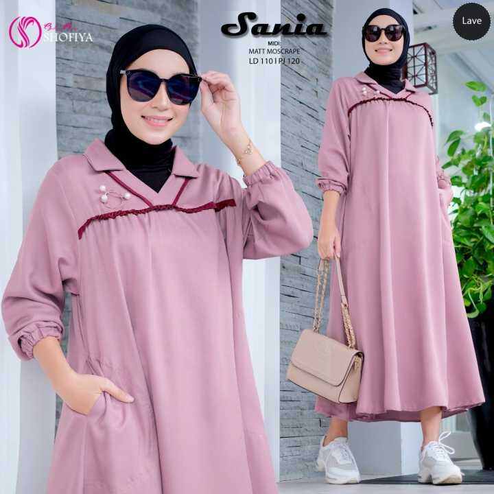 dress midi cantik