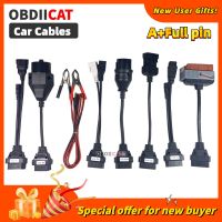 New vci Full Set 8pcs Car Cables Set TCS OBD2 Diagnostic-Tool OBD 2 Connect Cable For TCS Pro Plus interface Scanner mvd