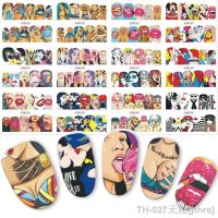 【LZ】❡♠  1 set 12 Nail Designs Full Cover Water Transfer Sticker Fashion Sexy Cute Designs slider Cool Girl Lips Nail beauty decoration