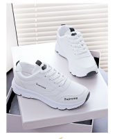 Small White Shoes Female 2022 New Joker Korean Sports Casual Shoes Korean Single Shoes Student Spring And Autumn Thick-Soled Board Shoes