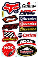 สติกเกอร์ตกแต่งรถ Sticker Logo Motor Sport Racing สปอนเซอร์ U01 ติดรถมอเตอร์ไซค์ บิ๊กไบค์ รถซิ่ง ติดกระจก รถรถยนต์ ติดโช๊ค ติดหมวกกันน๊อค จำนวน 1 แผ่น