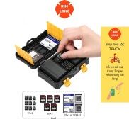 Hộp Đựng Thẻ Nhớ Pin Máy Ảnh Du Lịch Chất Liệu Nhựa ABS Cứng Cáp Chống