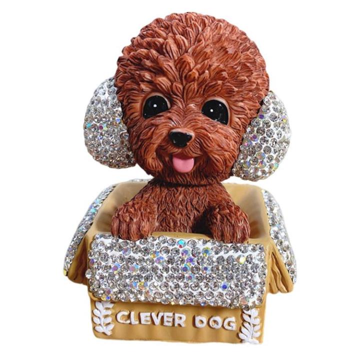 car-bobblehead-dashboard-bobbleheads-dog-poodle-for-car-with-rhinestones-3d-realistic-vehicle-automobile-dashboard-bobble-head-decor-car-acessories-fit