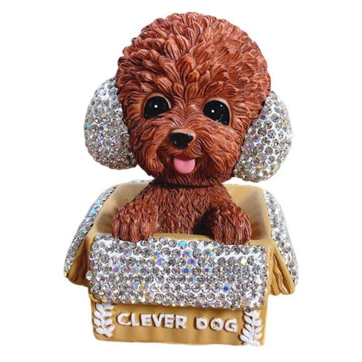 car-bobblehead-dashboard-bobbleheads-dog-poodle-for-car-with-rhinestones-3d-realistic-vehicle-automobile-dashboard-bobble-head-decor-car-acessories-responsible