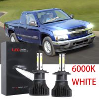 หลอดไฟหน้ารถยนต์ LED 6000K ฮาโลเจน สีขาว แบบเปลี่ยน สําหรับ Chevrolet Colorado 2004-2012 1 คู่