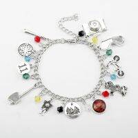 Bracelet Jewelry TV STRANGERTHINGS Axe Camera Phone Glasses 11 Logo Alloy Pendant Crystal Bracelet Friend Girl Birthday Gifts